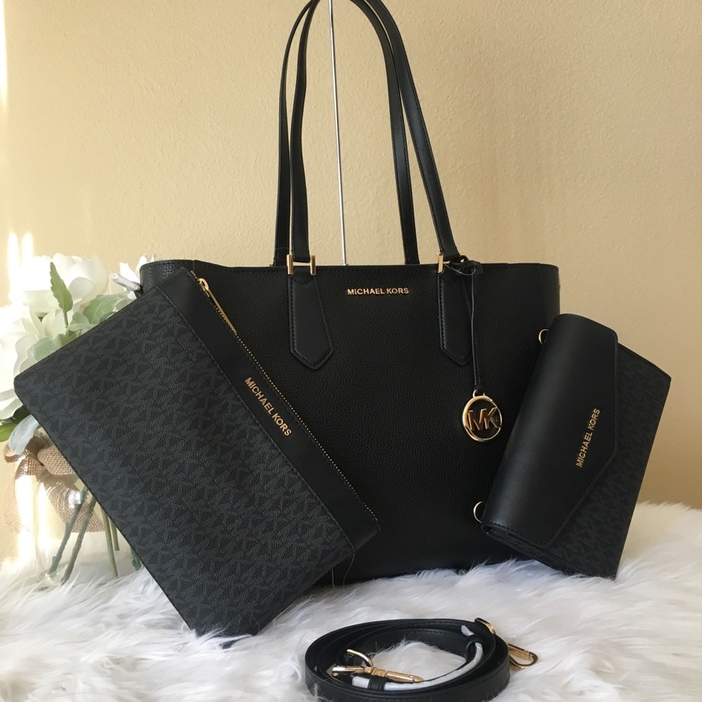 Last 1✨Michael Kors 3 in 1 Kimberly tote bag set - Picture 1 of 8